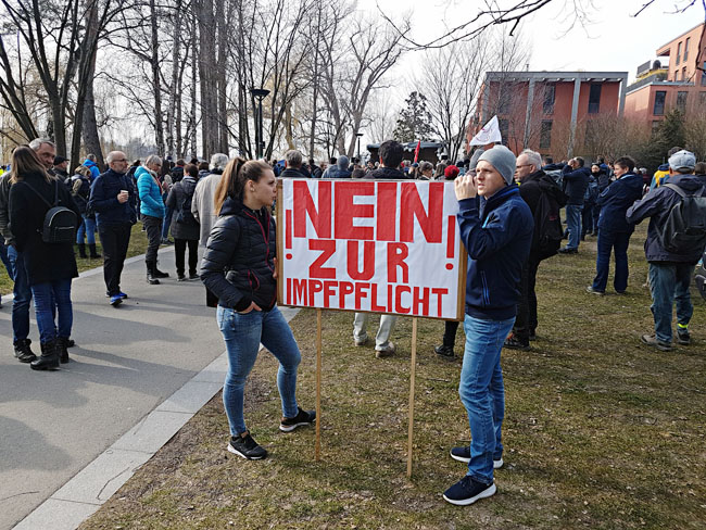 Demo gegen Impfpflicht